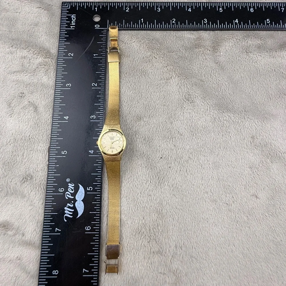 Vintage Seiko Watch Gold Tone McDonalds Logo Engraved EMS NOT RUNNING‎ READ